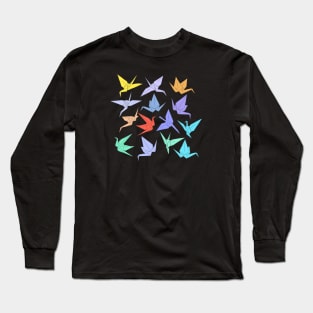 Origami: Paper Cranes Long Sleeve T-Shirt